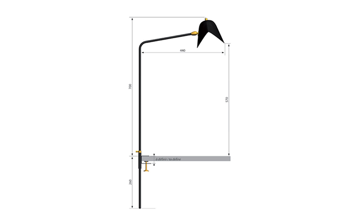 Agraffee Table Lamp by Serge Mouille Table Lamps